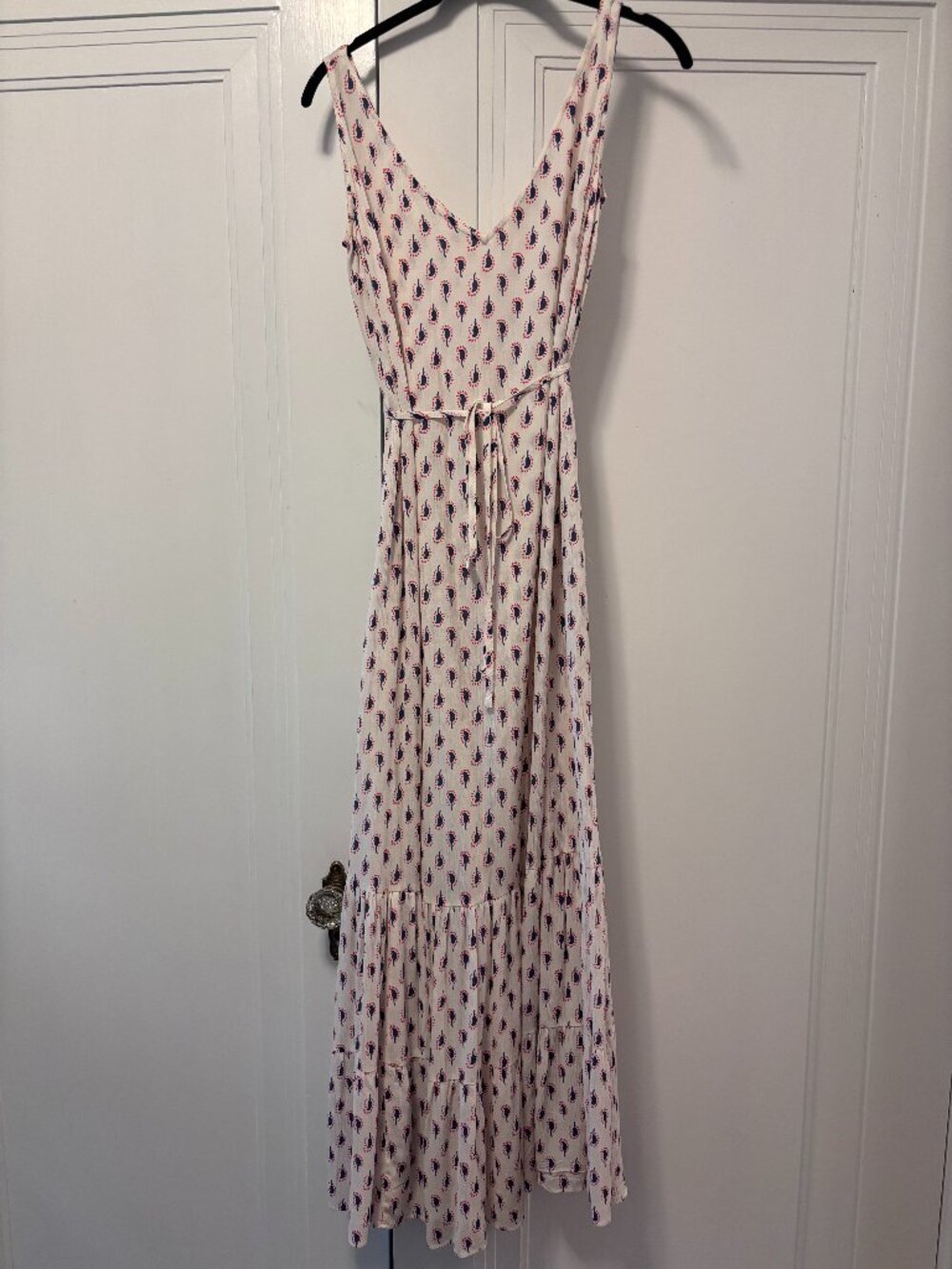 Boden white paisely maxi dress